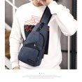 thumbnail image 3 of Fashion Mens Bag Pouch Backpack Dark Blue, 3 of 8