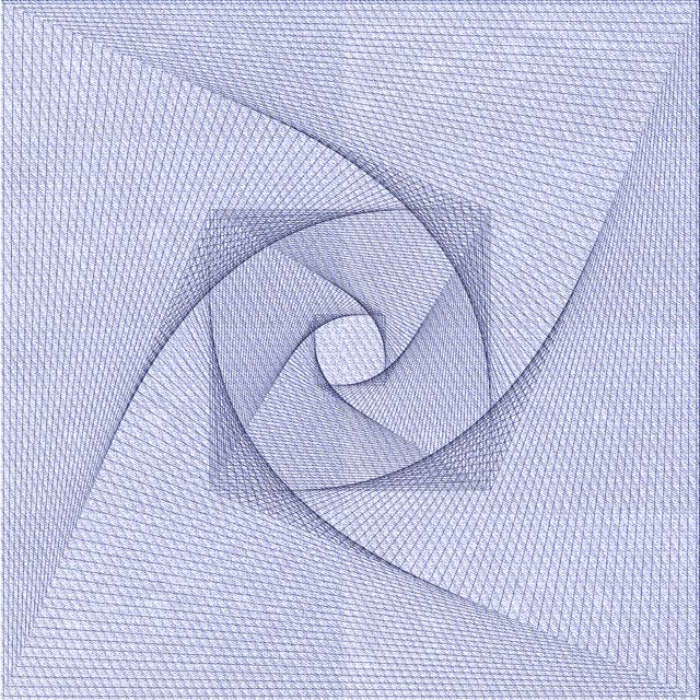Ahgly Company Tapis d'Intérieur Lavable en Machine Carré Transitionnel Bleu Lavande, 7 Pieds Carré
