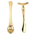 thumbnail image 2 of 2Pcs Eye Massagers Improve Contours Safe Zinc Alloy T-shaped Facial Rollers, 2 of 8