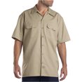 thumbnail image 1 of Dickies Chemise de Travail à Manches Courtes pour Homme, 4X, Kaki, 1 of 8