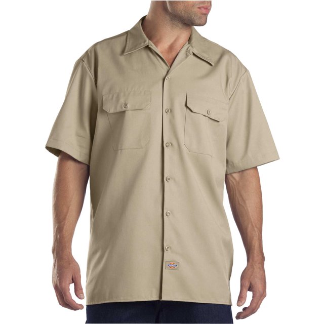 Dickies Chemise de Travail à Manches Courtes pour Homme, 4X, Kaki