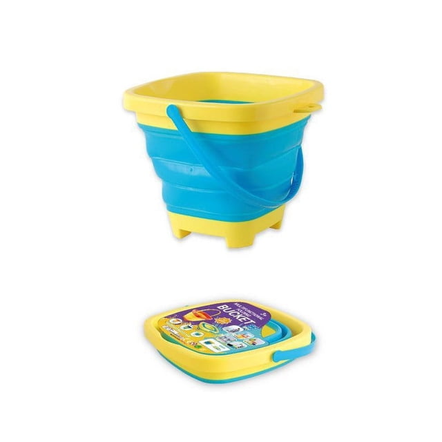 Big Save,HWRETIE Beach Toys Clearance,Soft Plastic Folding Bucket Portable Summer Beach Water Toy Telescopic Bucket