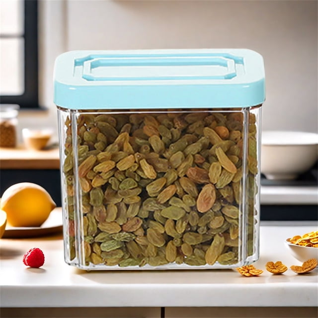 Cagogo under $5 Food Container, Airtight Food Storage Containers Set, Plastic Kitchen Pantry Organizers, Cereal Flour Storage Jars, Food Grade Kitchen Containers, Dry Food Storage