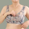 thumbnail image 4 of Kcodviy Women's Thin Underwired Mesh Bras Printed Vest Style Unbuttoned Sports Bras for Comfortable Beautiful Back Bra, 4 of 4