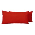 thumbnail image 2 of Vargottam Indoor/Outdoor Polyester Fabric Lumbar Pillow With Insert, All-Weather Waterproof Decorative Throw Pillow for Patio Furniture-Set of 2 - Red, 2 of 7