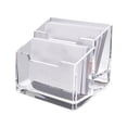 thumbnail image 2 of Clear Plastic Business Card Storage Box Organizer for Desk, Exhibition, or Home, ABS Material, 12x11x7cm, Spacious Card Holder, 2 of 7