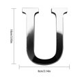 thumbnail image 2 of kurtrusly Letter Mirror Sticker Home Living Room Wall Decorative Mirror Decal Acrylic EVA Decoration, 2 of 7