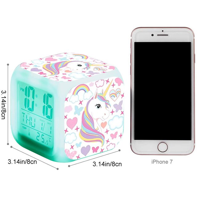 LED Night-Glow Unicorn Digital Alarm Clock - A Fun and Colorful Wake-Up Clock for Kids and Adults.