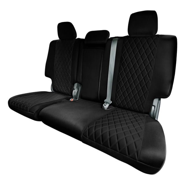 For 2011–2021 Jeep Grand Cherokee FH Group Neoprene Waterproof Custom Fit Car Seat Covers - Rear Black