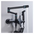thumbnail image 1 of Brass Pot Filler Folding Faucet With Side Sprayer, Kitchen Sink Faucet With Swing Arm And Double Function Joint ,Easy to Install, 1 of 6