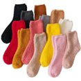 thumbnail image 4 of Ruiboury 10pack/lot Exquisite Craft And Elasticity Wear-resistant Socks For Extra And Warmth Soft Texture Extra Thick Coffee, 4 of 6