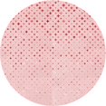 thumbnail image 1 of Ahgly Company Tapis de Zone Rond d'Intérieur Lavable à la Machine, Transitionnel, Pastel Rouge Rose, 6 Pieds Rond, 1 of 7