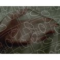 thumbnail image 4 of oneOone Silk Tabby Fabric Geometric Maze & Rabbit Animal Sashiko Print Decor Fabric Printed BTY 42 Inch Wide, 4 of 4