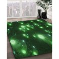thumbnail image 3 of Ahgly Company Tapis d'Intérieur Lavable en Machine Carré Transitionnel Vert Forêt Foncé, 3 Pieds Carré, 3 of 7
