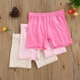 thumbnail image 2 of 3Pcs Girls Summer Safety Pants Anti-emptied Stretch Mid-rise Shorts, 2 of 9