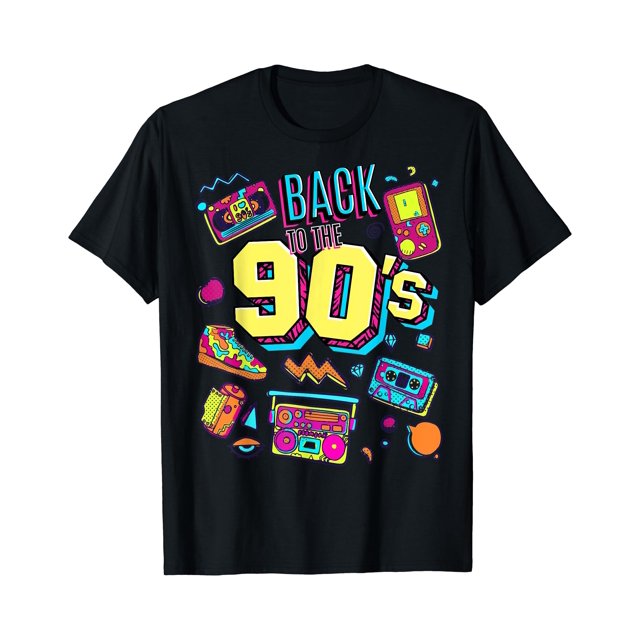 T-Shirt Vintage Rétro Design Graphique des Années 90 pour Hommes et Femmes - Blanc - m