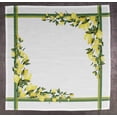 thumbnail image 2 of Vargottam Collection de Luxe Linge de Table Décor Serviette en Coton Tissu Imprimé Serviettes Réutilisables Ensemble de 6, 20 X 20 - Citron, 2 of 6