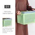 thumbnail image 4 of Kitchen Gadgets Laundry Basket Plastic Hamper Holder Collapsible for Clothes, Bedroom Storage Foldable Laundry Baskets with Carry Handles Kitchen Gadgets, 4 of 7