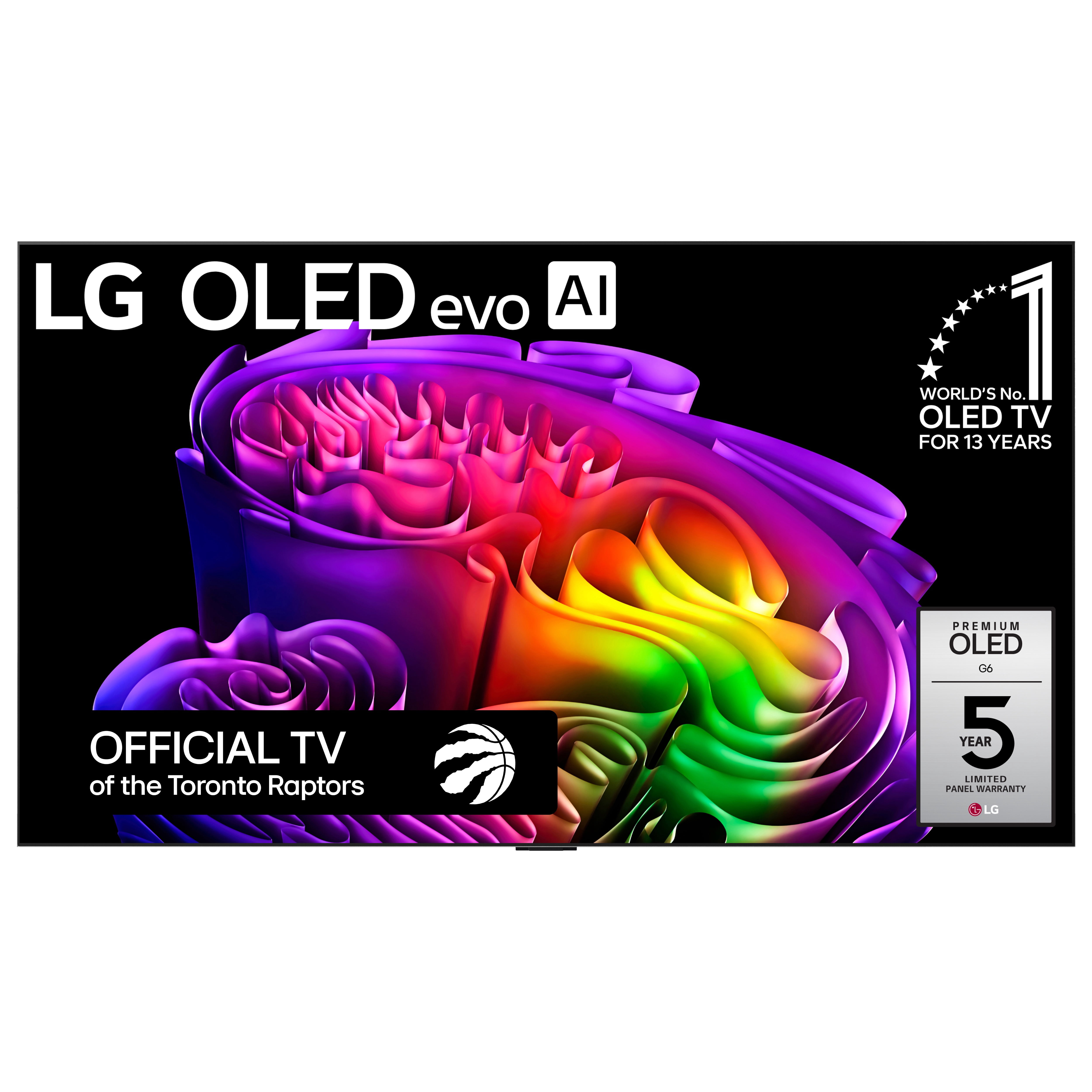 LG 65-Inch G6 OLED evo 4K Smart TV - α11 AI Processor 4K Gen 3, Alexa Built-in, Up to 165Hz Refresh Rate, HDMI 2.1, G-Sync, FreeSync, Dolby Vision, Wall Mountable, WebOS 26 (OLED65G6WUA, 2026)