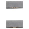 thumbnail image 1 of Redempat Elegant And Wide Application Shoulder Bag Chain Shoulder Bag Polyester Clutches Handbag Evening Bag Protects Items silver 2Set, 1 of 6