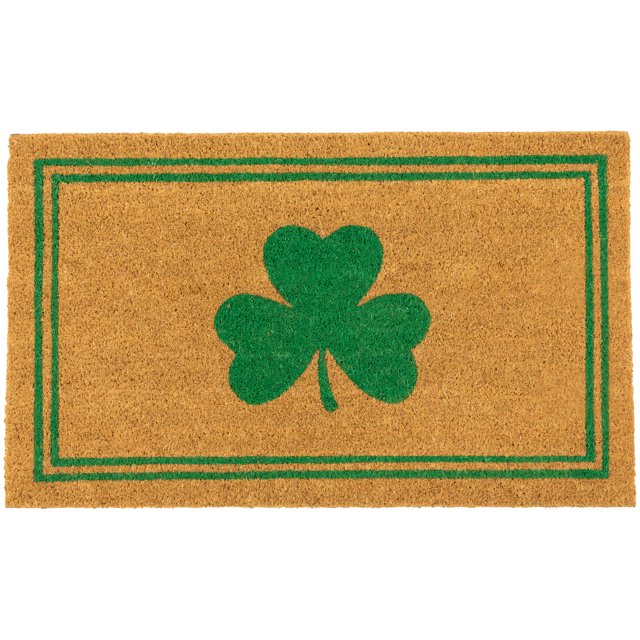 Northlight Shamrock en coco naturel avec rayures extérieures 18 "x 30"