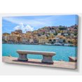 thumbnail image 2 of Seafront Bench in Port Santo Stefano - Extra Large Seashore Canvas Art, 2 of 3