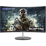 Sceptre 24" Courbé 75Hz Jeu LED Moniteur complet HD 1080P HDMI VGA Présidents, VESA Support mural prêt métal noir 2019 (C248W-1920RN)