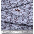thumbnail image 2 of Soimoi Polyester Georgette Fabric Leaves Print Fabric by The Yard 52 Inch Wide, 2 of 3