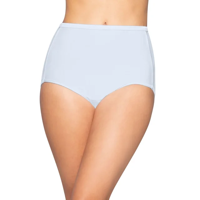 Vanity Fair Womens Body Shine Illumination Brief, 7, Hinting Blue