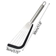thumbnail image 2 of Jusqu'à 50 % de Rabais! TopLLC Spatule Antiadhésive Spatule en Acier Inoxydable Spatule à Poisson avec Silicone Spatule Ajourée de Cuisine Spatule Spatule en Liquidation, 2 of 5