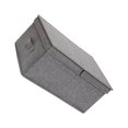 thumbnail image 2 of Baohd Storage Box Large Capacity Washable Handle Store Containers Solid Color Household Boxes Shoe Underwear Closet Clothing 47x34x21cm Grey, 2 of 8