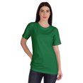 thumbnail image 1 of Inkmeso T-Shirt Basique à Col Rond pour Femmes, Manches Courtes, Coupe Régulière, Long Tee, Haut d'Entraînement, 1 of 8