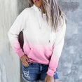 thumbnail image 2 of Penkiiy Sweat à Capuche pour Femmes Mode Décontractée Patchwork Rose Y2K, 2 of 4