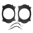 thumbnail image 1 of Door Speaker Adapter Bracket Ring, Simple Installation Nonfading 6.5inch Speaker Adapters With 2 Wire Harness For Car 6X9, 1 of 8