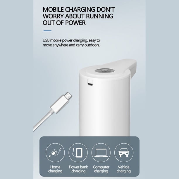 Pompe à Eau Sans Fil Rechargeable – Pour Table D'eau, Jeux Extérieurs, Jardin, Anniversaire – 1200mAh, 2h D'autonomie