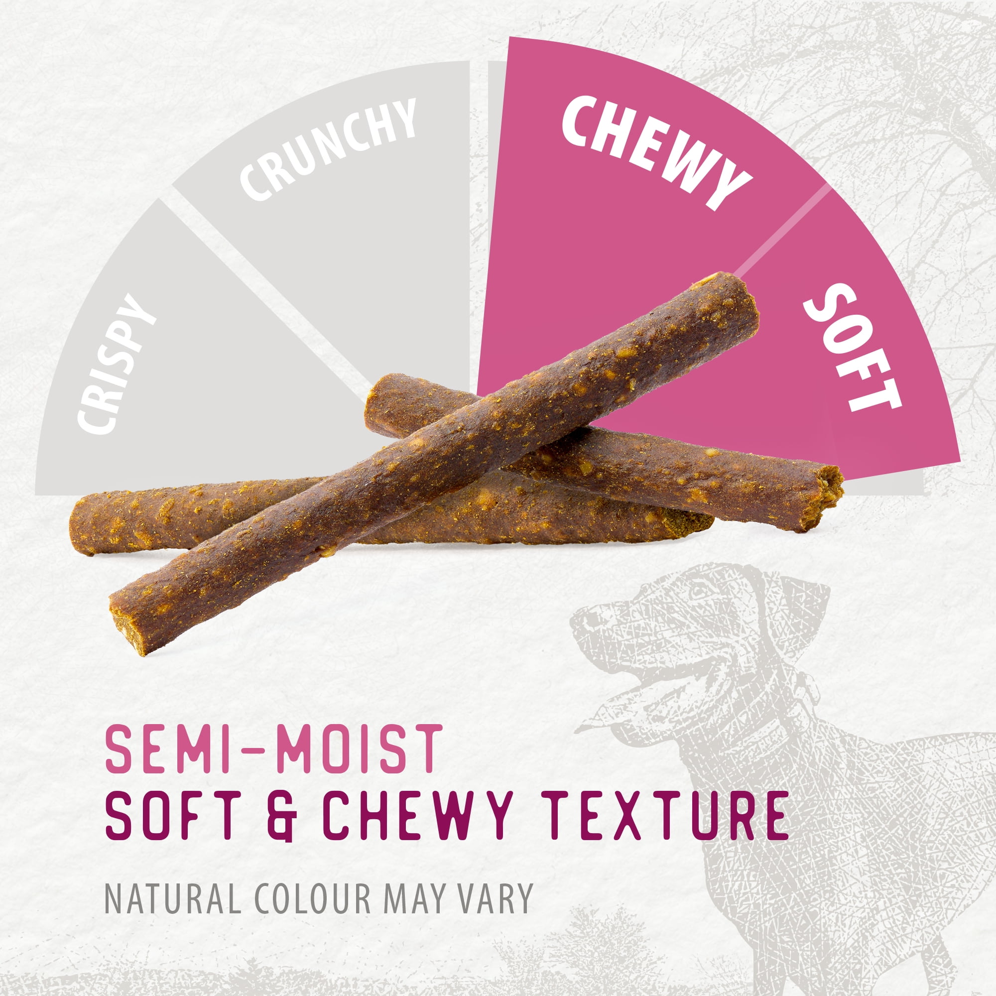 Caledon Farms Chewy Chicken Sticks Friandises pour chiens entièrement naturelles, moelleuses et moelleuses, cuites au four, 220 g
