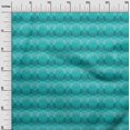thumbnail image 3 of oneOone Viscose Jersey Turquoise Green Fabric Block Craft Projects Decor Fabric Printed By The Yard 60 Inch Wide, 3 of 5