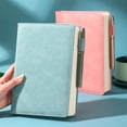 thumbnail image 1 of A5 Blank Journal Notebook,Nordic Blue Hardcover Leather Notebook for Work,Writing and School,Customizable with Logo,writing journal,business notebook,A,200 Pages, 1 of 3