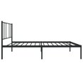 thumbnail image 5 of vidaXL Metal Bed Frame with Headboard Black 100x200 cm, 5 of 5