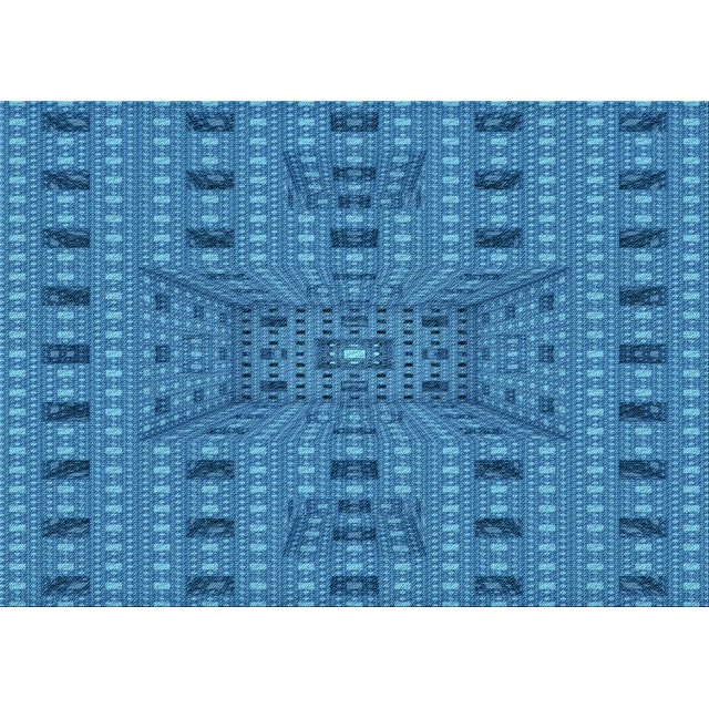Ahgly Company Tapis d'Intérieur Rectangulaire Transitionnel Bleu Lavable à la Machine, 4 Pieds x 6 Pieds