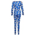 thumbnail image 4 of Womens One Piece Sleepwear Cartoons Print Pajamas Jumpsuit Rompers, 4 of 4