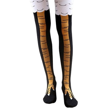 Chicken Feet Stockings Fun Socks Chicken Socks Cartoon Winter Warm Knitting Knee Gift