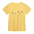 thumbnail image 4 of Mode de Printemps T-Shirt Décontracté à Col Roulé pour Femme Ensemble pour Femmes Imprimé Floral Manches Courtes T-Shirts pour Femmes T-Shirt Blouse Haut, 4 of 6