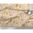 thumbnail image 3 of Soimoi White Poly Georgette Fabric Mandala & Paisley Decor Fabric Printed Yard 42 Inch Wide, 3 of 4