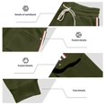 thumbnail image 3 of Ceisia Men Solid Color Loose Casual Pants Elastic Waist Drawstring Sports Gift Work Trousers, 3 of 8