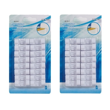 EGNMCR 32 Pcs Pinces de Câble Autocollantes Organisateur Pinces de Gestion de Cordon de Fil Goutte Pinces