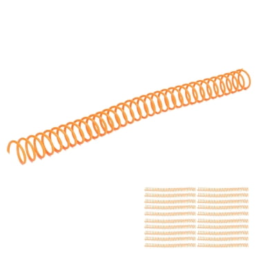 Binding Spirals, Wear Resistant Plastic Spiral Binding Coils Good  Gloss Non Break  For A4 A5 Notebook For Students Orange