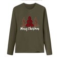 thumbnail image 3 of Blouse à Manches Longues Femme Haut de Noël Décontracté à Manches Longues Col Rond Chandail en Molleton Chandail Blouse, 3 of 4