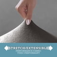 thumbnail image 4 of SmartFit Herringbone Stretch-to-Fit Fabric Sofa Slipcover, 1-Piece, Charcoal Gray, 4 of 10