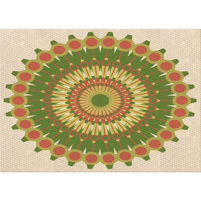 Ahgly Company Tapis d'Intérieur Lavables en Machine Rectangulaire Transitionnel Or Brun, 5' x 7'